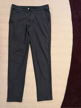 lululemon athletica Men's Black Slim Dress Pants Performance Business Casual